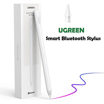 Ugreen Smart Bluetooth Stylus Pen for iPad with MFI Chip Tilt Sensitivity & Palm Rejection, 2nd Generation Magnetic Wireless Charge Pencil (15060) - Imported from UK